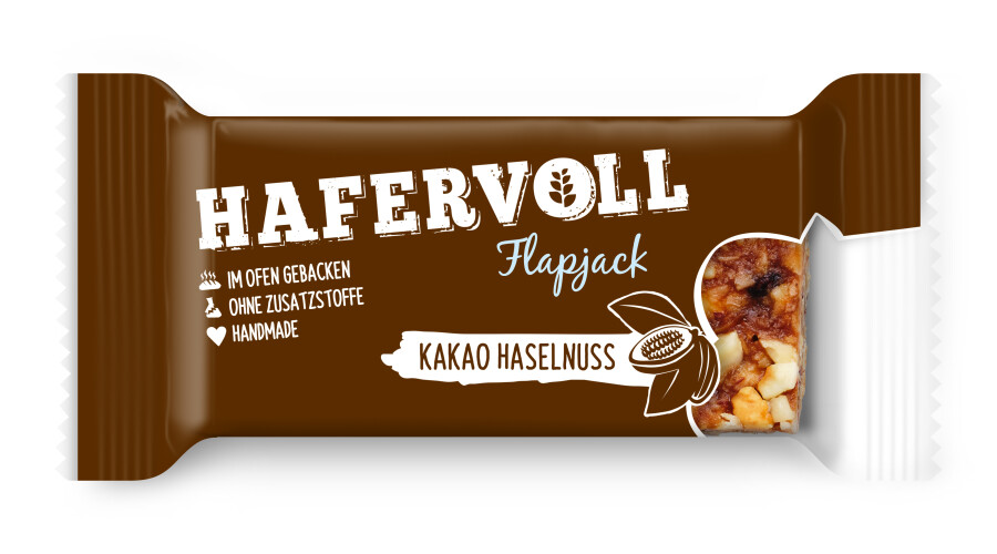 Hafervoll Flapjack Kakao Haselnuss