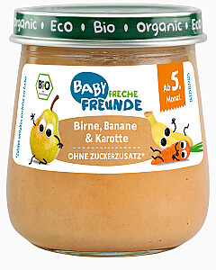 Freche Freunde Bio Gläschen Birne, Banane & Karotte