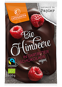 Landgarten BIO Himbeere in Zartbitter-Schokolade