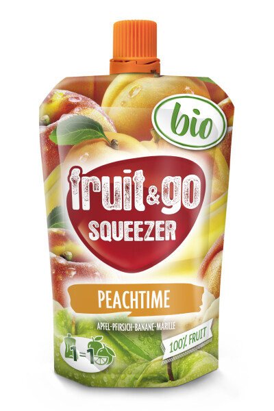 Machland Squeezer Peachtime Fruit&Go Bio