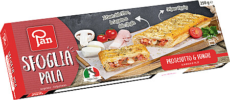 Pan Sfoglia Pala Schinken und Pilze