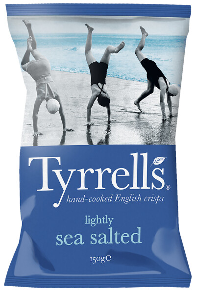Tyrrells Hand Cooked English Crisps Lightly Sea Salted