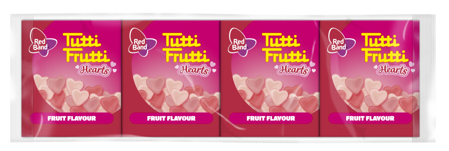 Red Band Tutti Frutti Fruchtgummi Hearts