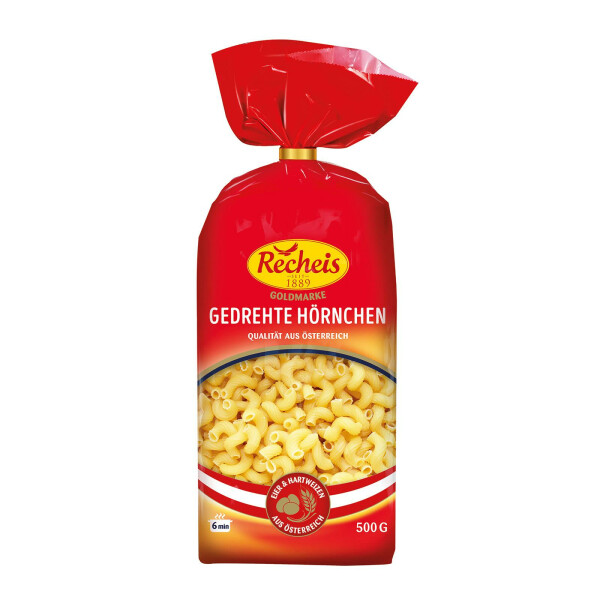 Recheis Goldmarke Hörnchen gedreht