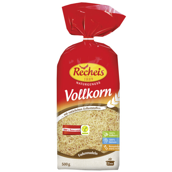 Recheis Naturgenuss Fadennudeln Vollkorn