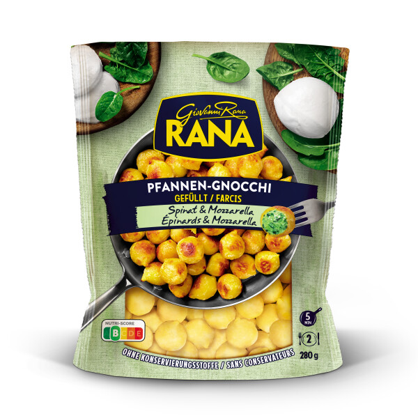 Rana  Gefüllte Pfannen Gnocchi Spinat & Mozzarella