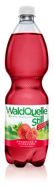 Waldquelle Erdbeere & Himbeer still 1 Liter