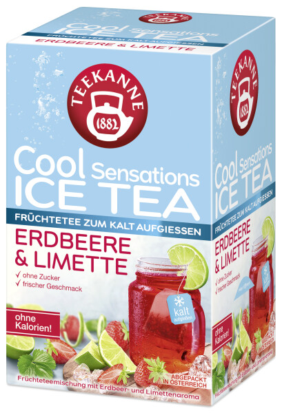 Teekanne Cool Sensations Ice Tea Erdbeer & Limette