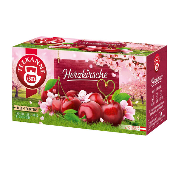 Teekanne Früchtegarten Herzkirsche