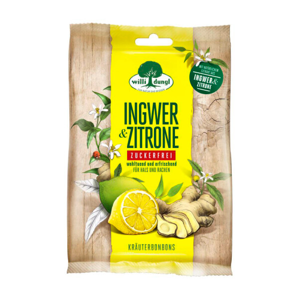 Willi Dungl Kräuterbonbons Ingwer & Zitrone