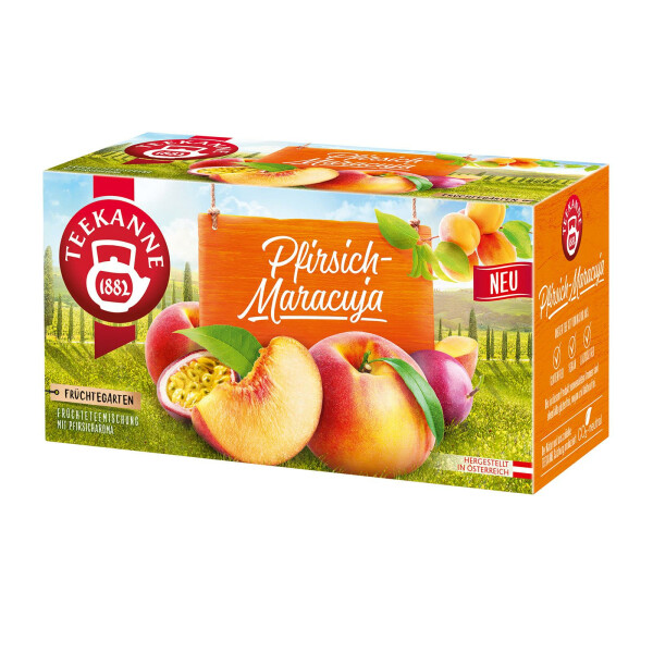Teekanne Früchtegarten Pfirsich-Maracuja