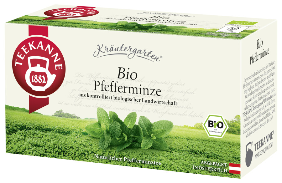 Teekanne Kräutergarten Bio Pfefferminze