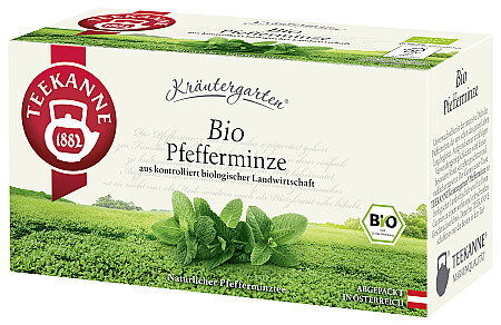 Teekanne Kräutergarten Bio Pfefferminze