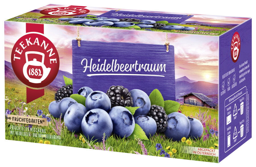 Teekanne Früchtegarten Heidelbeertraum