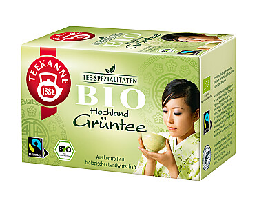 Teekanne Bio Grüntee Hochland