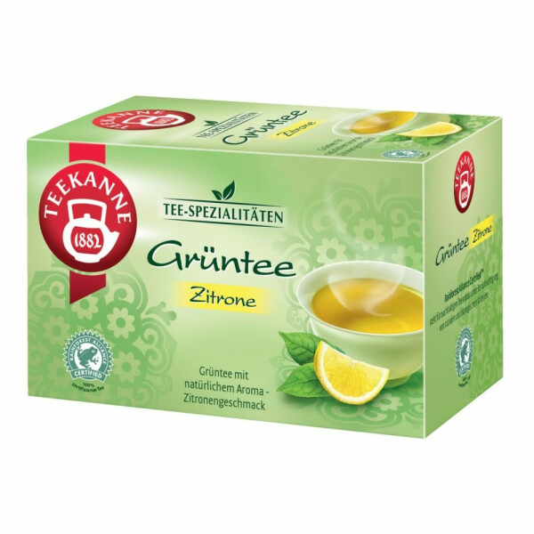 Teekanne Grüner Tee Zitrone