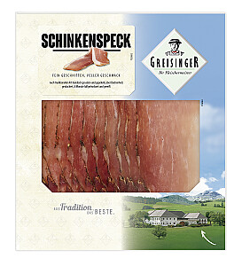Greisinger Schinkenspeck geschnitten