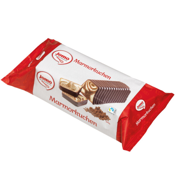 Jomo Marmorkuchen mit Überzug
