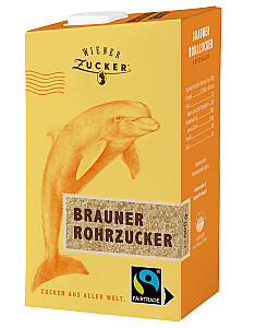 Wiener Zucker Brauner Rohrzucker kristallin