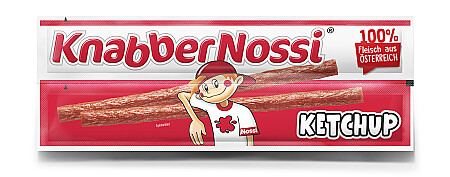 Knabber Nossi Duo mit Ketchup