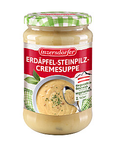 Inzersdorfer Erdäpfel-Steinpilzcremesuppe