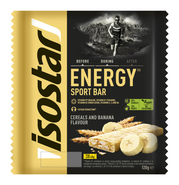 Isostar Energy Sport Bar Riegel Banane 3er