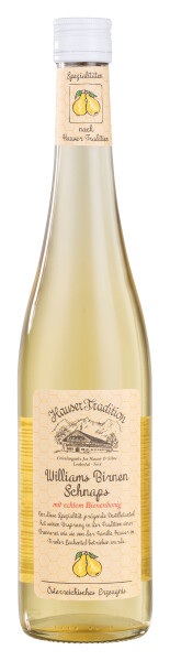 Hauser Tradition Williams Birnen Schnaps mit echtem Bienenhonig