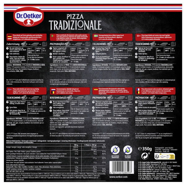 Dr. Oetker Pizza Tradizionale Margherita