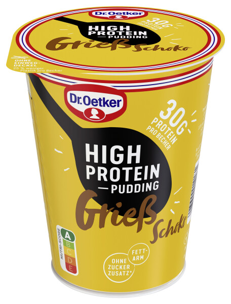 Dr. Oetker High Protein Pudding Grieß Schoko