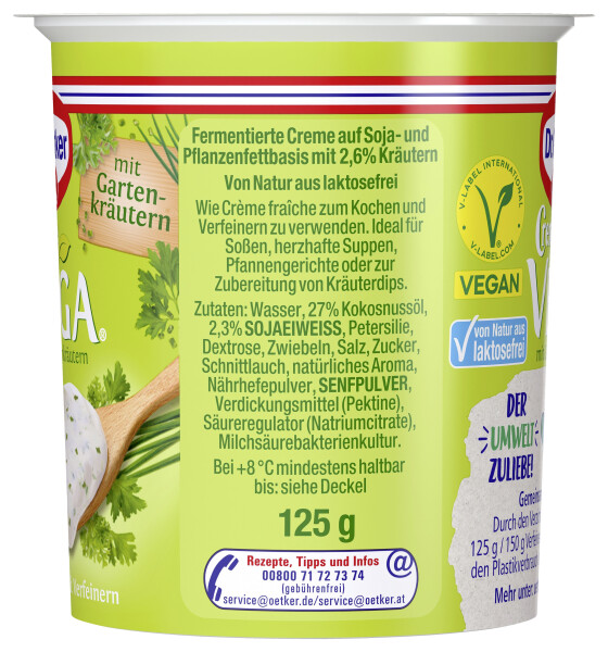 Dr. Oetker Creme Vega Gartenkräuter