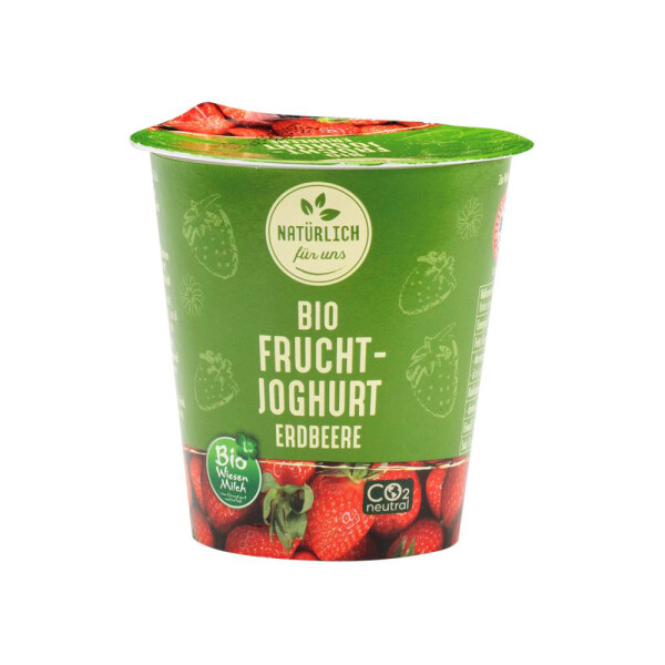 Natürlich für uns Fruchtjoghurt Wiesenmilch Erdbeere 3,6% Bio