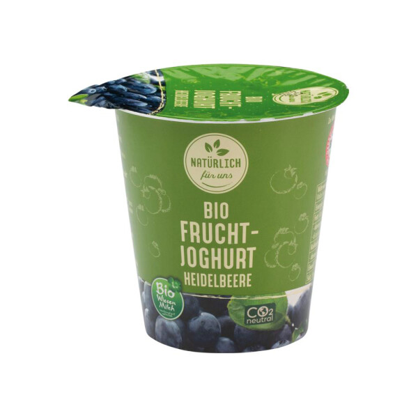 Natürlich für uns Fruchtjoghurt Wiesenmilch Heidelbeere 3,6% Bio