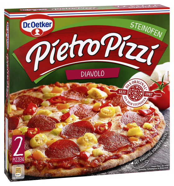 Dr. Oetker Pietro Pizzi Diavolo 2er-Packung