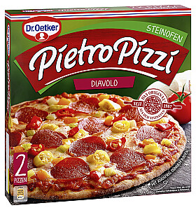 Dr. Oetker Pietro Pizzi Diavolo 2er-Packung