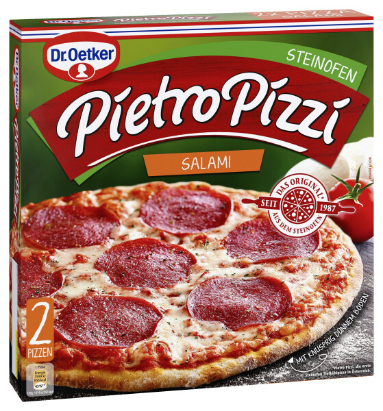 Dr. Oetker Pietro Pizzi Salami 2er-Packung