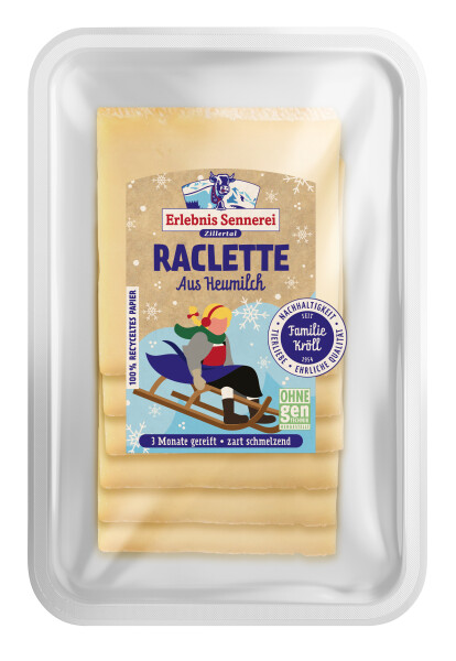 ErlebnisSennerei Zillertal Raclette aus Heumilch