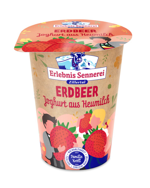 ErlebnisSennerei Zillertal Heumilchjoghurt Erdbeer