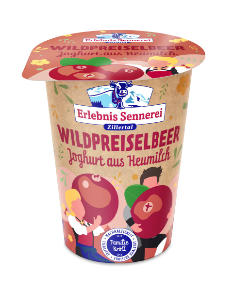 ErlebnisSennerei Zillertal Heumilchjoghurt Wildpreiselbeer