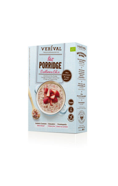 Verival Porridge Erdbeer Chia Bio