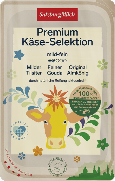 Salzburgmilch Premium Käse-Selektion, in Scheiben 
