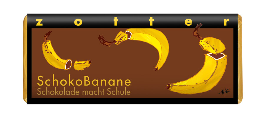 Zotter SchokoBanane Schokolade macht Schule