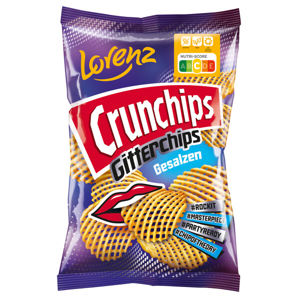 Lorenz Crunchips Gitterchips Salz