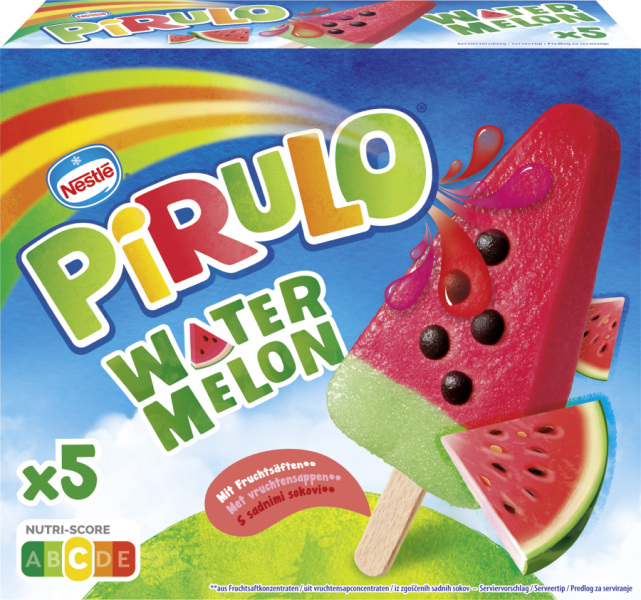 Nestlé Schöller Pirulo Wassermelone 5er-Packung