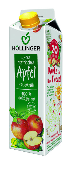 Höllinger Steirischer Apfelsaft Naturtrüb