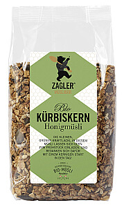 ZAGLER MÜSLIBÄR Bio-Kürbiskern-Honigmüsli knusprig gebacken