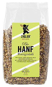 ZAGLER MÜSLIBÄR Bio-Hanf-Honigmüsli knusprig gebacken