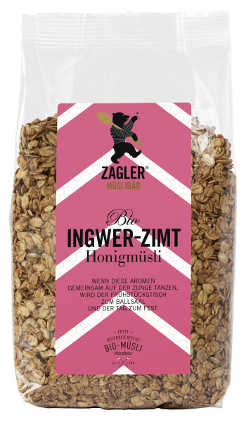 Zagler Müslibär Bio-Ingwer-Zimt-Honigmüsli