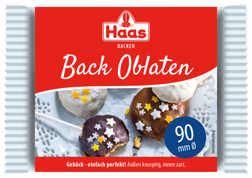 Haas Back Oblaten rund 90mm