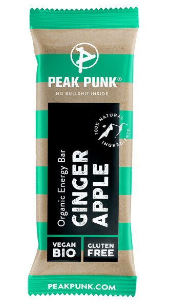 Peak Punk Organic Energy Bar Ginger & Apple