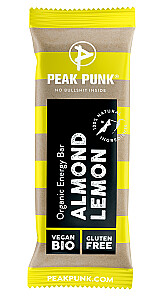 Peak Punk Organic Energy Bar Almond & Lemon
